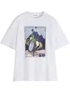 Lanvin Crew Neck Graphic Print Short Sleeves Vest In White