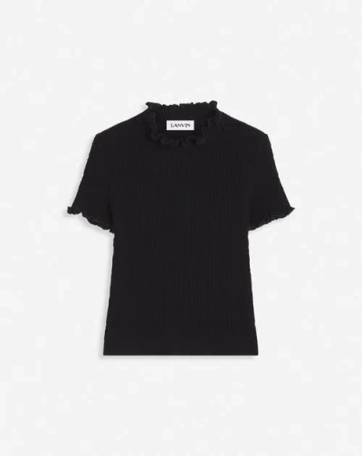 Lanvin Cotton Top In Black