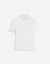 Lanvin Cotton Knitted T-shirt In Ecru