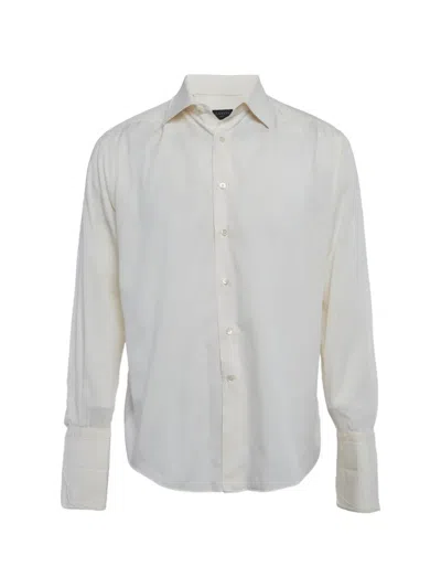 Pre-owned Lanvin Cotton Twill Shirt In Neutral