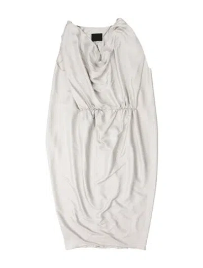 Pre-owned Lanvin Cowl Neck Knee-length Dress In Multi