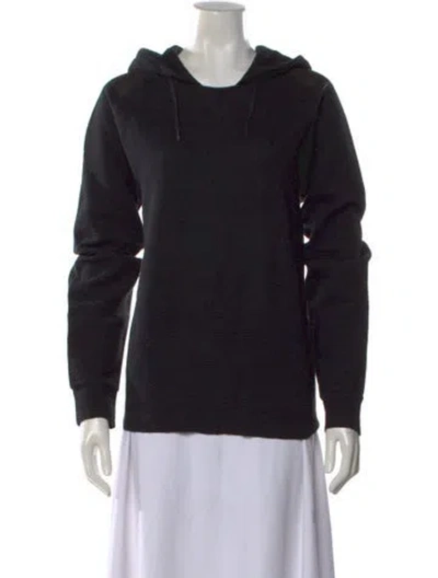 Pre-owned Lanvin Crew Neck Long Sleeve Hoodie In Black