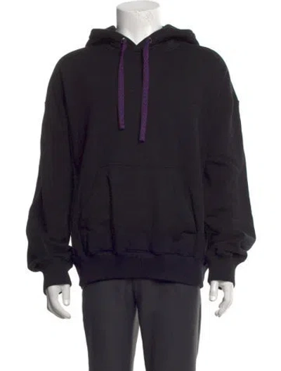 Pre-owned Lanvin Crew Neck Long Sleeve Hoodie In Black