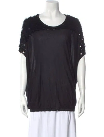 Pre-owned Lanvin Crew Neck Short Sleeve Top In Multi