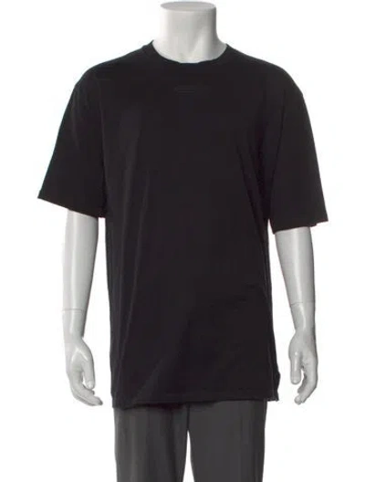 Pre-owned Lanvin Crew Neck Short Sleeve T-shirt In Black