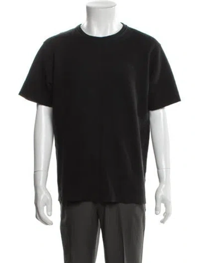 Pre-owned Lanvin Crew Neck Short Sleeve T-shirt In Black