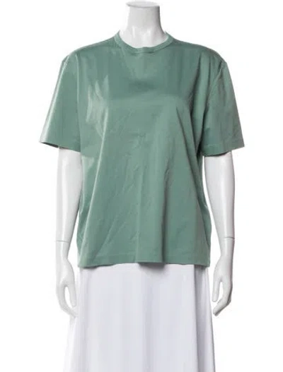 Pre-owned Lanvin Crew Neck Short Sleeve T-shirt In Green