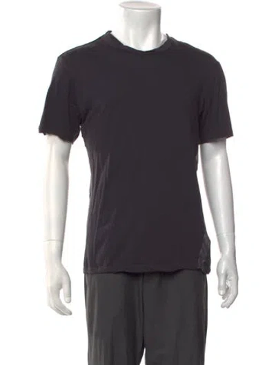 Pre-owned Lanvin Crew Neck Short Sleeve T-shirt In Grey