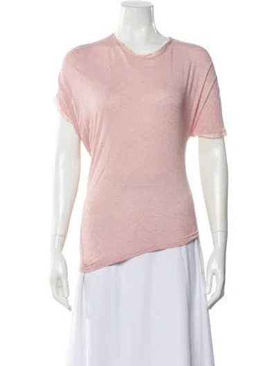 Pre-owned Lanvin Crew Neck Short Sleeve T-shirt In Pink