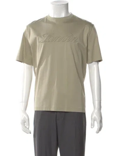 Pre-owned Lanvin Crew Neck Short Sleeve T-shirt W/ Tags In Green