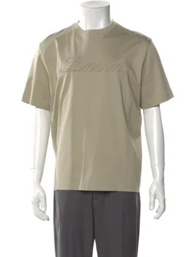 Pre-owned Lanvin Crew Neck Short Sleeve T-shirt W/ Tags In Neutral