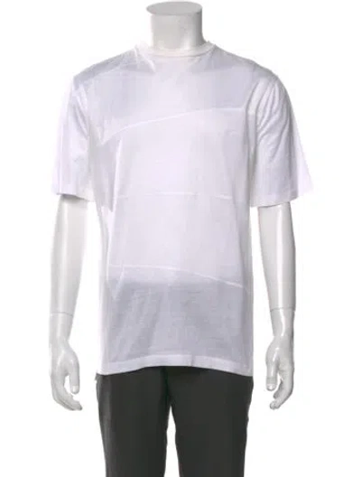 Pre-owned Lanvin Crew Neck Short Sleeve T-shirt In White