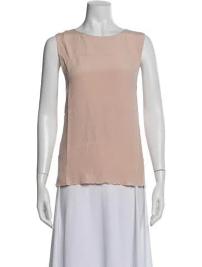 Pre-owned Lanvin Crew Neck Sleeveless Top In Purple
