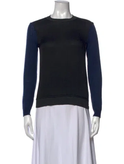 Pre-owned Lanvin Crew Neck Sweater In Black