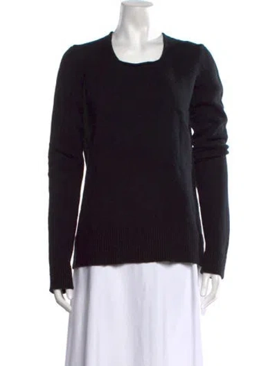 Pre-owned Lanvin Crew Neck Sweater In Black
