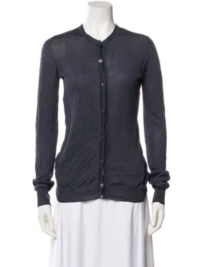 Pre-owned Lanvin Crew Neck Sweater In Blue