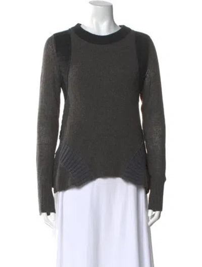 Pre-owned Lanvin Crew Neck Sweater In Gray