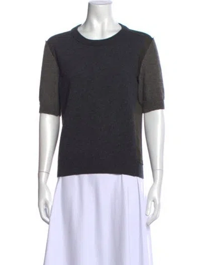Pre-owned Lanvin Crew Neck Sweater In Gray