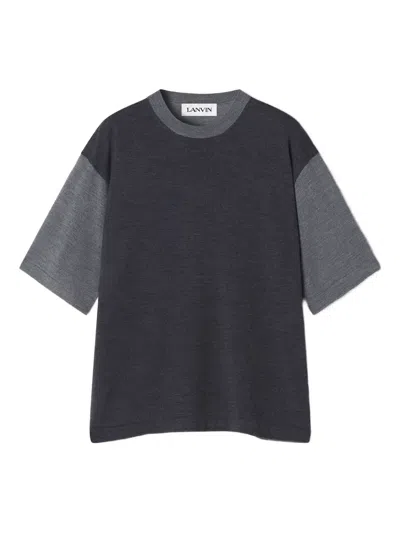 Lanvin Crew-neck T-shirt In Gray