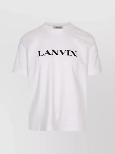 LANVIN CREW NECK T-SHIRT SHORT SLEEVES