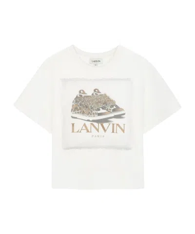Lanvin Crew Neck T-shirt In White