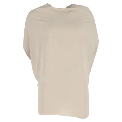 Lanvin Crewneck Blouse In Beige Polyester