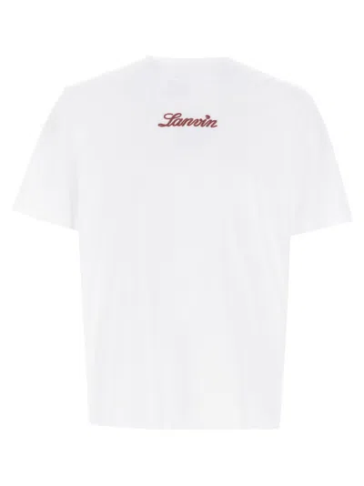 Lanvin Crewneck Cotton T-shirt In White