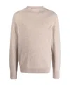 Lanvin Soft Crew Neck Long Sleeve Knitwear In Nude