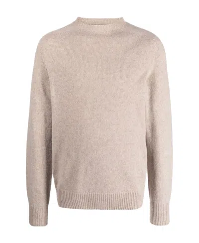 Lanvin Crewneck Knitted Jumper In Nude