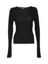 LANVIN LANVIN CREWNECK RIBBED JUMPER