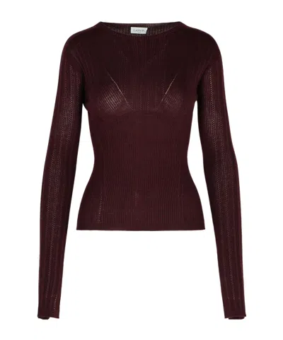 LANVIN LANVIN CREWNECK RIBBED JUMPER