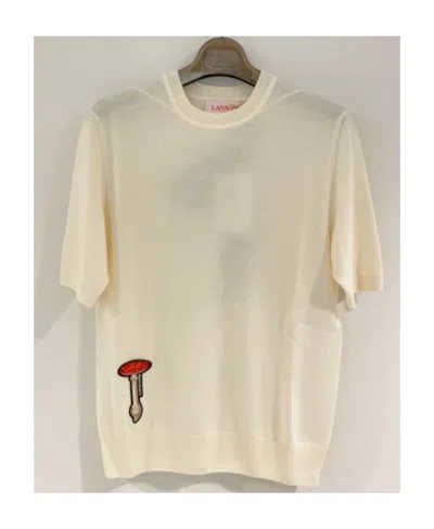 Lanvin Crewneck Short-sleeved T-shirt In Nude