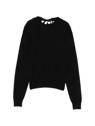 Lanvin Crew-neck Sweater In Black