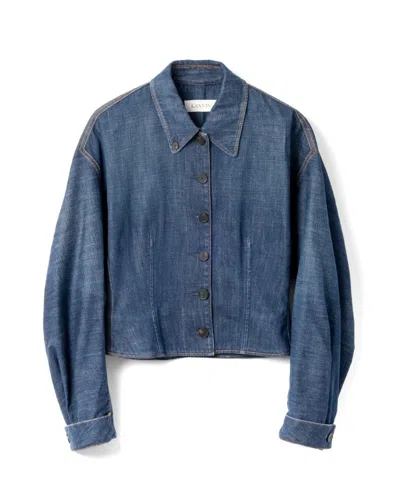 Lanvin Cropped Blue Jacket