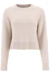 LANVIN CROPPED WOOL AND CASHMERE SWEATER