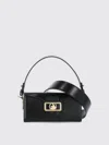 Lanvin Rectangular Smooth Nano Shoulder Bag In Black