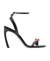 Lanvin Black Swing Melodie Heeled Sandals In Black