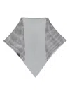 Lanvin Crystal-embellished Mesh Scarf In Black
