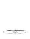Lanvin Crystal-embellished Skinny Belt In Silver
