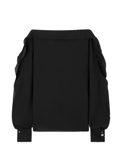 Lanvin Crystal-embellishment Sweatshirt In Black