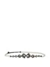 Lanvin Crystal Flame-detail Belt In Silver