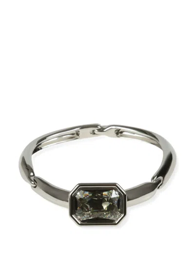 Lanvin Crystal-embellished Necklace In Silver