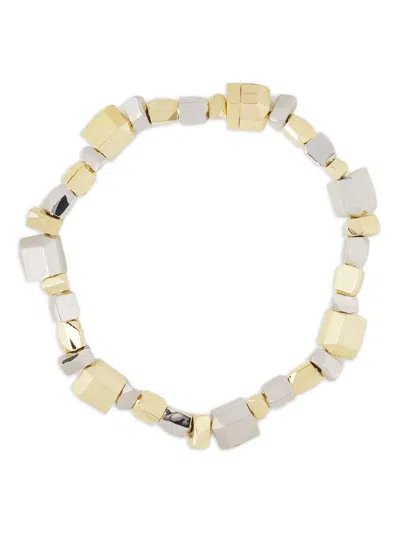 Lanvin Cube Beaded Necklace In Multi