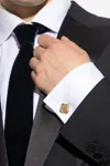 Lanvin Cufflinks With Matte Finish In Gold