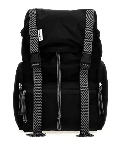 Lanvin Curb Backpack In Black