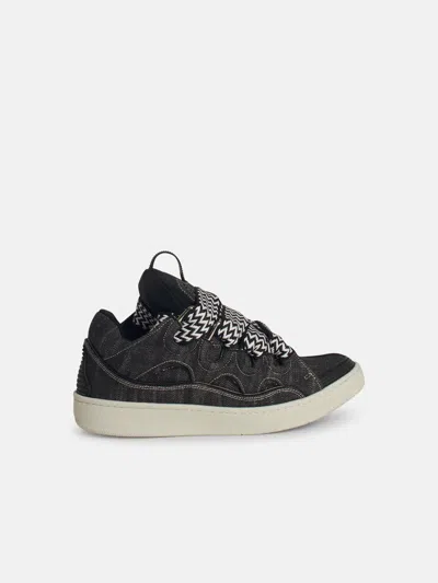 Lanvin 'curb' Black Denim Sneakers