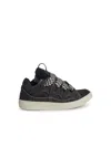 LANVIN LANVIN 'CURB' BLACK DENIM trainers