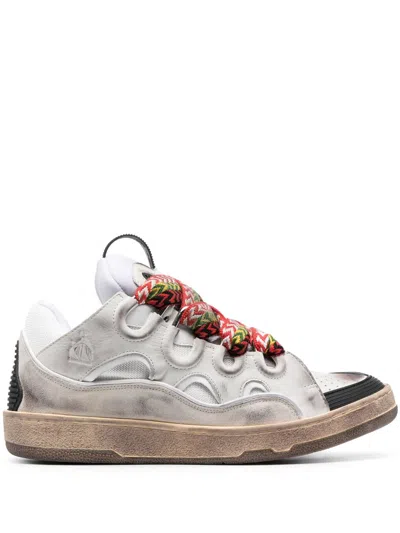 Lanvin Curb Chunky Lace-up Sneakers In Multicolor