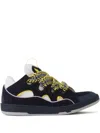 Lanvin Curb Cut-out Braided Sneakers In Black