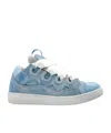 Lanvin Curb Denim Sneakers
